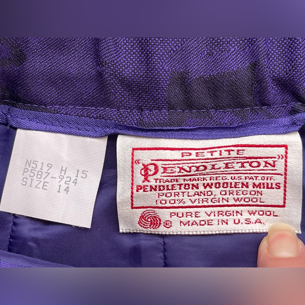 Pendleton Floral Wool Knee Length Midi Skirt Flor… - image 4